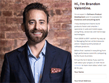 Tablet Screenshot of brandonvalentine.com